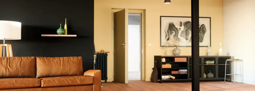 Porte de hall d'immeuble Picard Adélaïde, vue d'angle